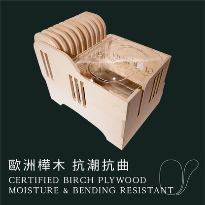 貓•豪便所-無塗層版HaoBien Cat Litter Box ( 原木高階入門款 Classic Version without AURO hard oil )