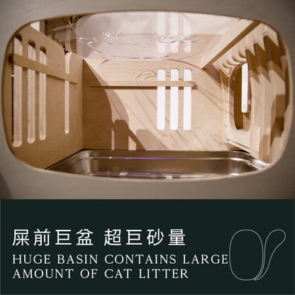 貓•豪便所-天然塗層版HaoBien Cat Litter Box (AURO 天然防水木蠟油塗層款 with AURO Hard Oil )